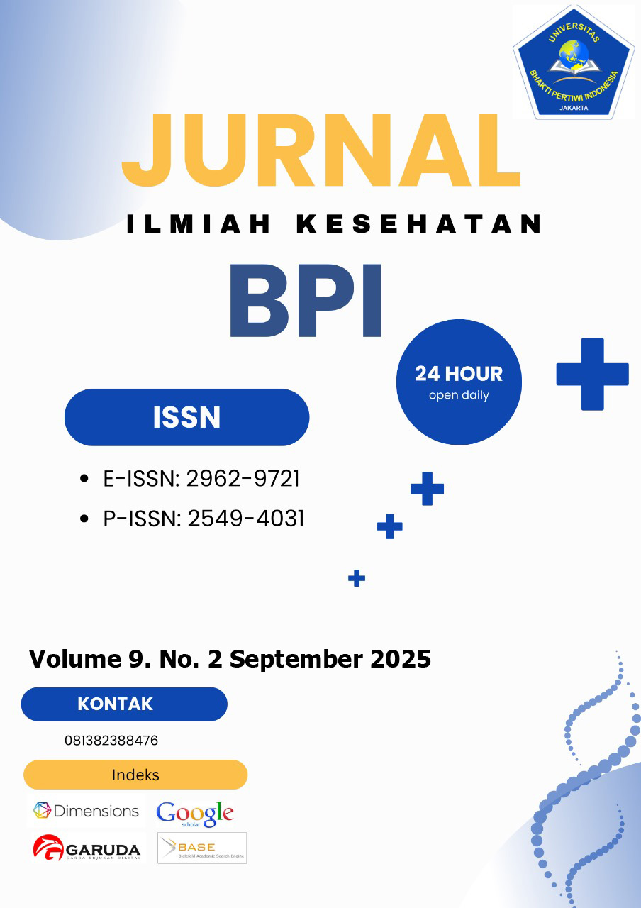 					View Vol. 10 No. 2 (2026): JURNAL ILMIAH KESEHATAN BHAKTI PERTIWI INDONESIA
				